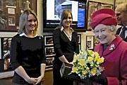 На згадку про відвідини ливарного Її Величності королеві Єлизаветі II подарували невеликий букет квітів і ручної дзвіночок (   handbell   ), Що використовується для виконання музичних творів