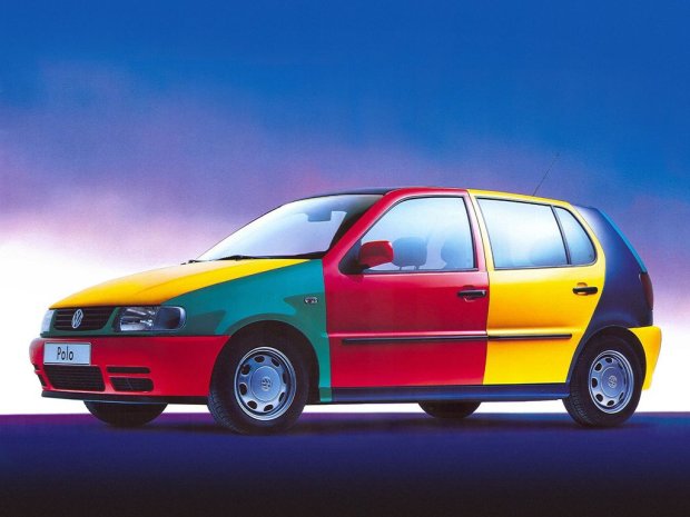 Volkswagen Polo Harlekin - яскравий приклад яскравого забарвлення: