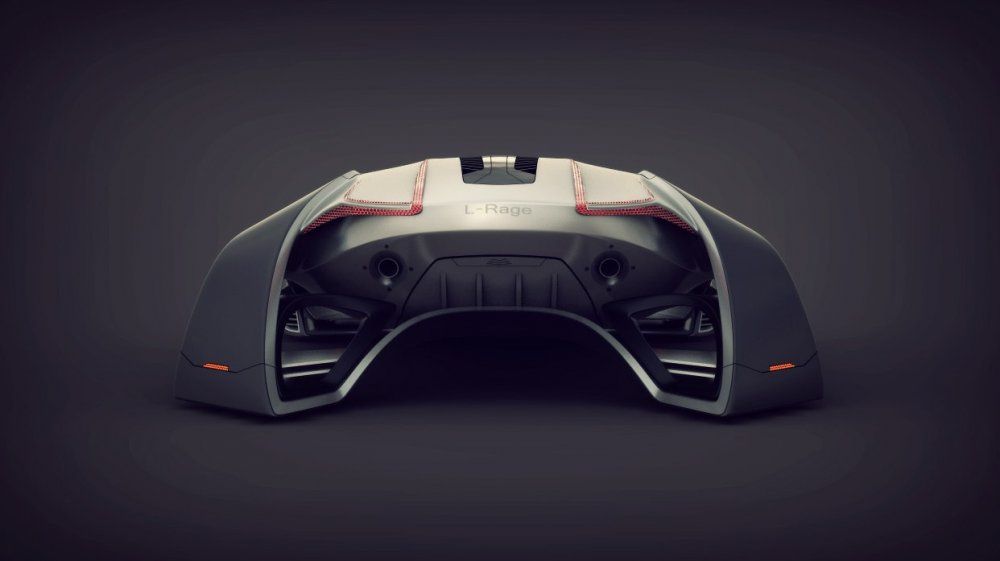 Dimsis 13 серпня 2013 Concept Car »LADA Raven» моделював в програмі Blender Рендер KeyShot